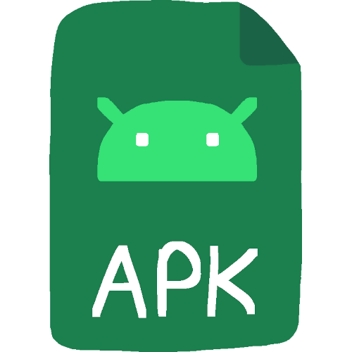 a green file with the Android logo on it and the label 'APK'